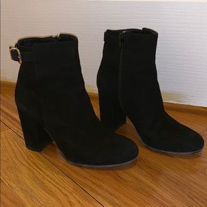 J.Crew black heeled booties